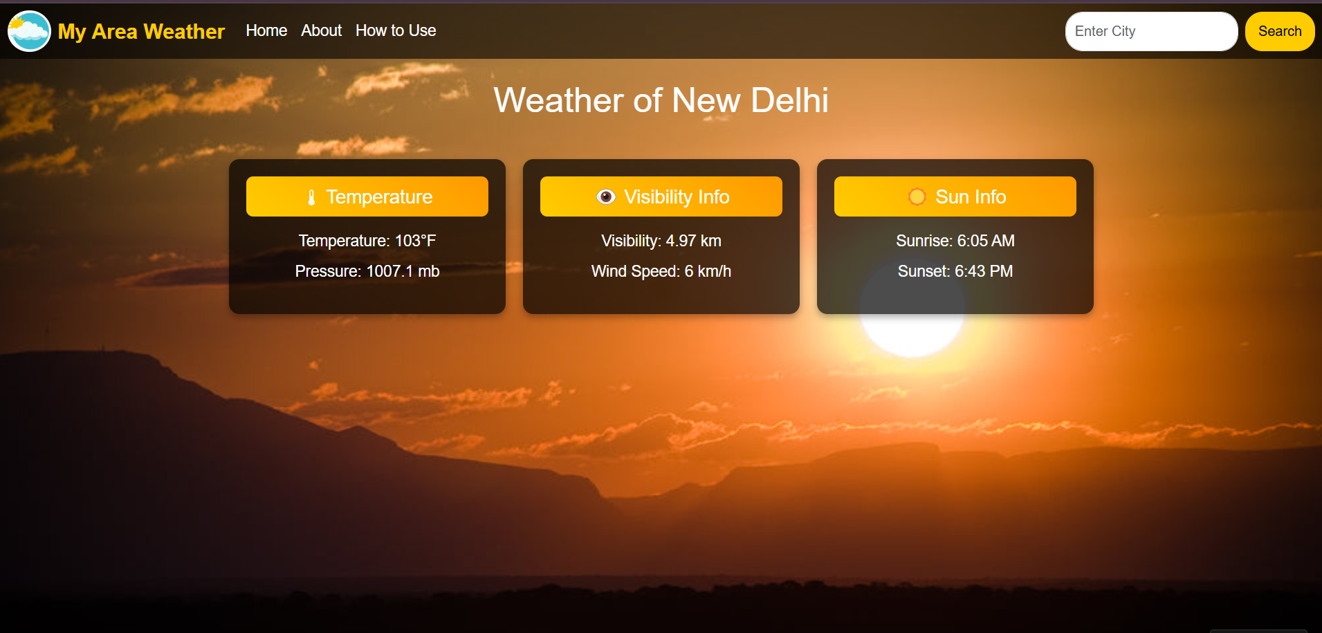 Weather website